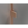Mexen Lunar-F L klappbare Duschkabine rechts 80 x 80 cm, transparent, gebürstetes Kupfer - 836L-080-080-65-00-P
