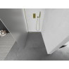 Mexen Kioto Duschwand Walk-in 140 x 200 cm, Frost 8 mm, Gold - 800-140-101-50-30