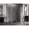 Mexen Lunar-F L Falt-Duschkabine rechts 95 x 80 cm, transparent, gebürstetes Kupfer - 836L-095-080-65-00-P