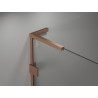 Mexen Lunar-F L Klap-Duschkabine rechts 100 x 80 cm, transparent, gebürstetes Kupfer - 836L-100-080-65-00-P