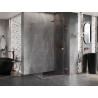 Mexen Lunar-F L faltbare Duschkabine rechts 95 x 90 cm, transparent, gebürstetes Kupfer - 836L-095-090-65-00-P