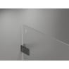 Mexen Lunar-F L klappbare Duschkabine rechts 85 x 80 cm, transparent, gebürstetes Gun Gray - 836L-085-080-66-00-P