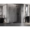 Mexen Lunar-F L klappbare Duschkabine rechts 85 x 80 cm, transparent, gebürstetes Gun Gray - 836L-085-080-66-00-P