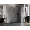 Mexen Lunar-F L Duschkabine klappbar rechts 90 x 90 cm, transparent, gun gray gebürstet - 836L-090-090-66-00-P