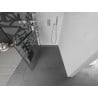 Mexen Kioto+ Duschwand mit Regal Walk-in 120 x 200 cm, weißes Muster, Chrom - 800-120-121-01-85