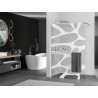 Mexen Kioto+ Duschwand mit Ablage Walk-in 70 x 200 cm, weiße Welle, Chrom - 800-070-121-01-97