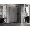 Mexen Lunar-F L Duschkabine faltbar rechts 100 x 80 cm, transparent, schwarz - 836L-100-080-70-00-P