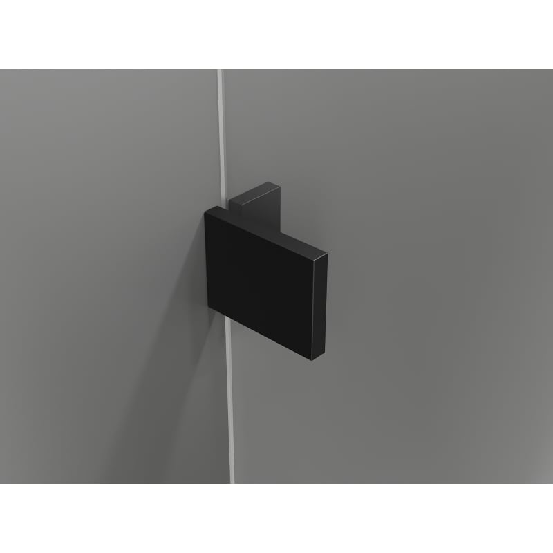 Mexen Lunar-F L faltbare Duschkabine rechts 95 x 90 cm, transparent, schwarz - 836L-095-090-70-00-P