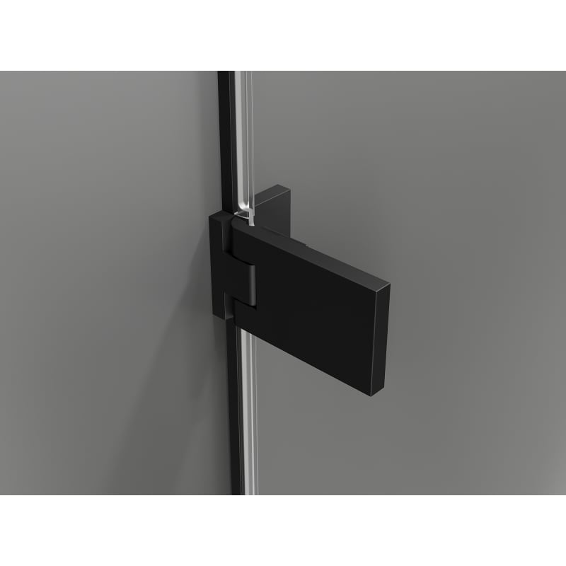 Mexen Lunar-F L faltbare Duschkabine rechts 95 x 90 cm, transparent, schwarz - 836L-095-090-70-00-P