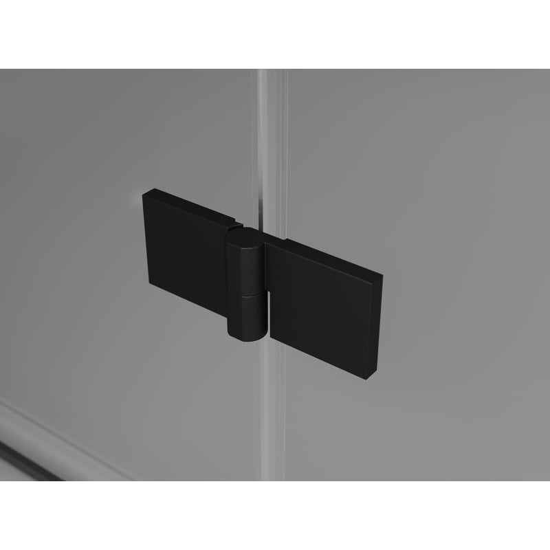 Mexen Lunar-F L faltbare Duschkabine rechts 95 x 90 cm, transparent, schwarz - 836L-095-090-70-00-P