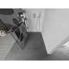 Mexen Kioto+ Duschwand mit Ablage Walk-in 100 x 200 cm, weiße Welle, Chrom - 800-100-121-01-97