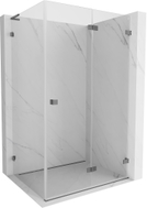 Mexen Lunar-F L faltbare Duschkabine rechts 95 x 90 cm, transparent, Gun Metal - 836L-095-090-95-00-P
