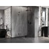 Mexen Lunar-F L Faltdusche rechts 100 x 100 cm, transparent, Gun Metal - 836L-100-100-95-00-P
