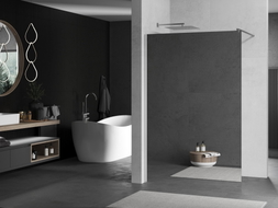 Mexen Kioto Duschwand Walk-in 130 x 200 cm, Spiegel 8 mm, Chrom - 800-130-101-01-50