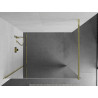 Mexen Kioto Walk-in-Duschwand 130 x 200 cm, Spiegel 8 mm, Gold - 800-130-101-50-50