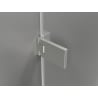 Mexen Lunar-F L klappbare Duschkabine rechts 95 x 80 cm, transparent, gebürsteter Nickel - 836L-095-080-97-00-P