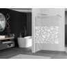 Mexen Kioto Walk-in Duschwand 80 x 200 cm, weißes Muster 8 mm, Chrom - 800-080-101-01-85