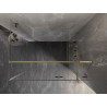 Mexen Lunar T Duschkabine Schwingtür rechts 135 x 110 cm, transparent, gold - 834T-135-110-50-00-P