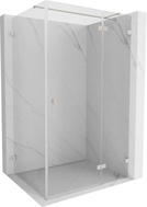 Mexen Lunar T Duschkabine rechts öffnend 110 x 90 cm, transparent, gebürstetes Nickel - 834T-110-090-97-00-P