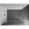 Mexen Kioto Duschwand Walk-in 110 x 200 cm, weißes Muster 8 mm, gold - 800-110-101-50-85