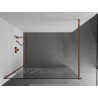 Mexen Kioto Walk-in-Duschabtrennung 70 x 200 cm, weißes Muster 8 mm, Roségold - 800-070-101-60-85