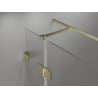 Mexen Lunar T Duschkabine, rechte Tür 135 x 80 cm, transparent, gebürstetes Gold - 834T-135-080-55-00-P