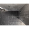 Mexen Lunar T Duschkabine, rechts öffnend, 110 x 110 cm, transparent, gebürsteter Nickel - 834T-110-110-97-00-P
