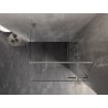 Mexen Lunar T Duschkabine, rechts öffnend, 120 x 120 cm, transparent, gebürstetes Nickel - 834T-120-120-97-00-P