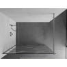 Mexen Kioto Walk-In-Duschwand 70 x 200 cm, weiße Welle 8 mm, Chrom - 800-070-101-01-97