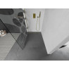 Mexen Kioto Duschtür Walk-in 80 x 200 cm, weiße Welle 8 mm, gold - 800-080-101-50-97