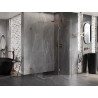 Mexen Lunar T Duschkabine, rechte Tür, 130 x 100 cm, transparent, Roségold - 834T-130-100-60-00-P