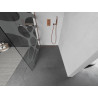 Mexen Kioto Duschwand Walk-in 90 x 200 cm, weiße Welle 8 mm, Roségold - 800-090-101-60-97