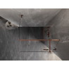 Mexen Lunar T Duschkabine schwenkbar rechts 120 x 120 cm, transparent, Roségold - 834T-120-120-60-00-P