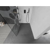 Mexen Kioto Duschwand Walk-in 130 x 200 cm, weiße Welle 8 mm, schwarz - 800-130-101-70-97