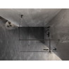 Mexen Lunar T Duschkabine rechts öffnend 110 x 110 cm, transparent, gebürstet gun gray - 834T-110-110-66-00-P