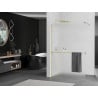 Mexen Kioto+ Duschwand mit Regal Walk-in 120 x 200 cm, Mattglas, Gold - 800-120-121-50-30