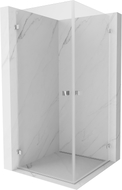 Mexen Lunar-B Duo Duschkabine schwenkbar 95 x 95 cm, transparent, Chrom - 832-095L-095P-01-00