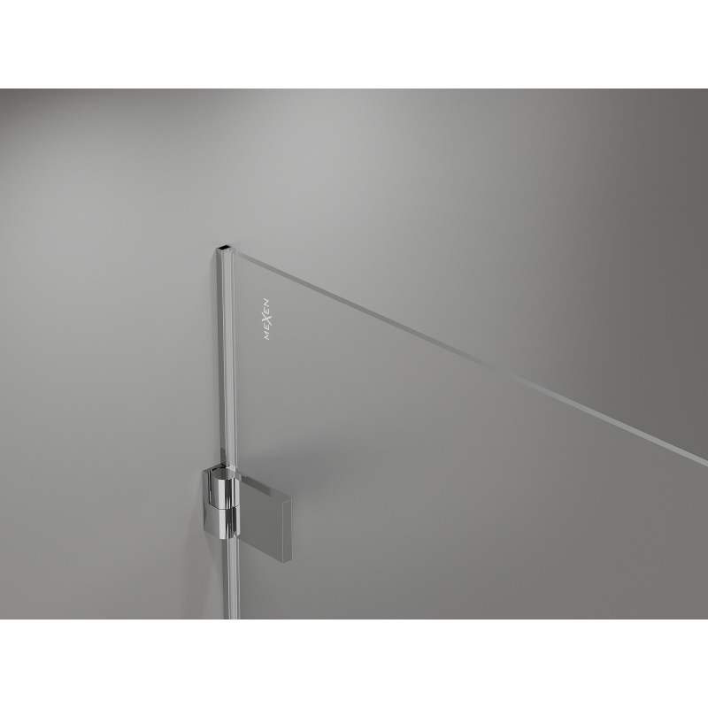 Mexen Lunar-B Duo Duschkabine schwenkbar 100 x 100 cm, transparent, Chrom - 832-100L-100P-01-00