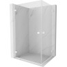 Mexen Lunar-B Duo Duschkabine Schwingtür 75 x 70 cm, transparent, weiß - 832-075L-070P-20-00