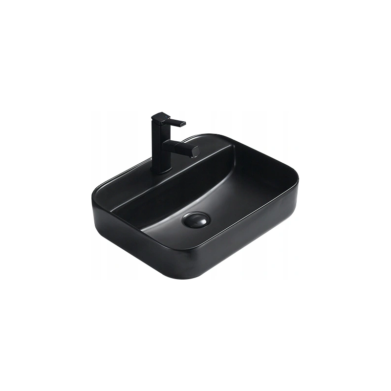 Mexen Alba Aufsatzwaschbecken 50 x 40 cm, schwarz matt - 21955085