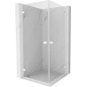 Mexen Lunar-B Duo Duschkabine Schwingtür 75 x 75 cm, transparent, weiß - 832-075L-075P-20-00