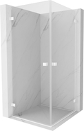 Mexen Lunar-B Duo Duschkabine Schwingtür 75 x 75 cm, transparent, weiß - 832-075L-075P-20-00