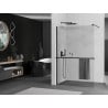 Mexen Kioto+ Duschwand mit Ablage Walk-in 100 x 200 cm, transparent, schwarz - 800-100-121-70-00