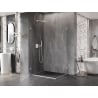 Mexen Lunar-B Duo Duschkabine schwenkbar 90 x 75 cm, transparent, weiß - 832-090L-075P-20-00