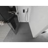 Mexen Kioto+ Duschwand mit Regal Walk-in 120 x 200 cm, transparent, schwarz - 800-120-121-70-00