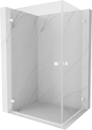 Mexen Lunar-B Duo Duschtür klappbar 100 x 85 cm, transparent, weiß - 832-100L-085P-20-00