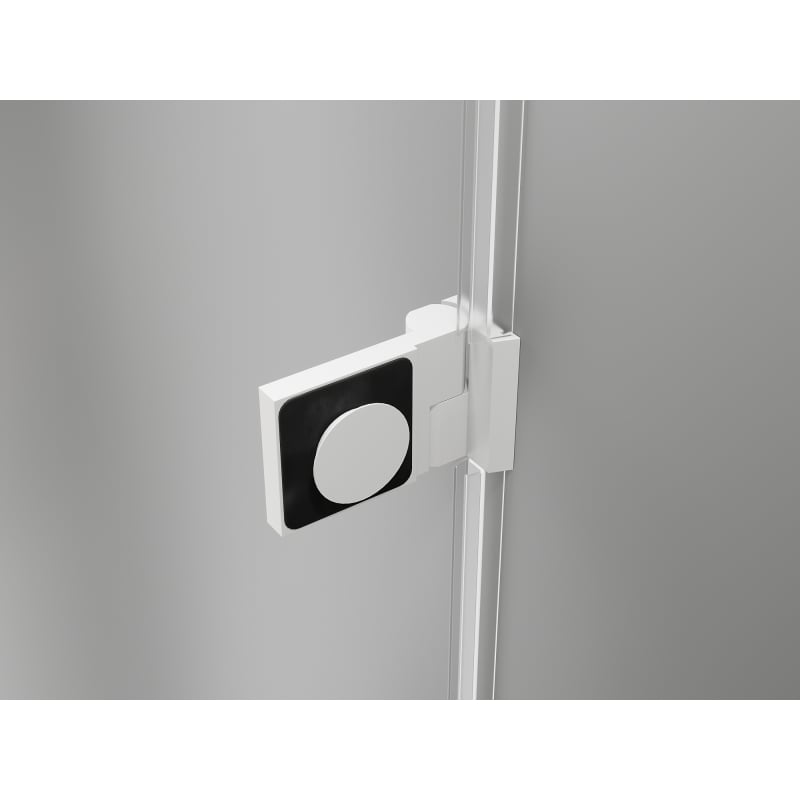 Mexen Lunar-B Duo Pendeltür-Duschkabine 100 x 90 cm, transparent, weiß - 832-100L-090P-20-00