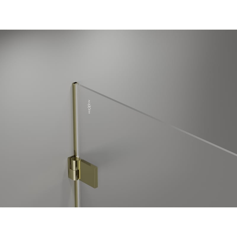 Mexen Lunar-B Duo Duschkabine 85 x 80 cm, transparent, gold - 832-085L-080P-50-00