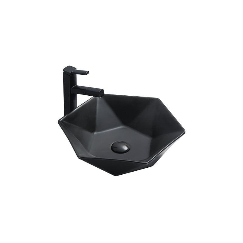 Mexen Mery Aufsatzwaschbecken 48 x 41 cm, schwarz matt - 21984885