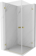 Mexen Lunar-B Duo Duschkabine, Drehbar 85 x 85 cm, transparent, Gold - 832-085L-085P-50-00